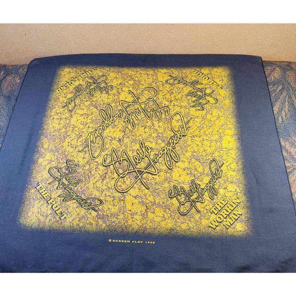 1998 Merle Haggard 'The Workin' Man' Vintage Hankerchief